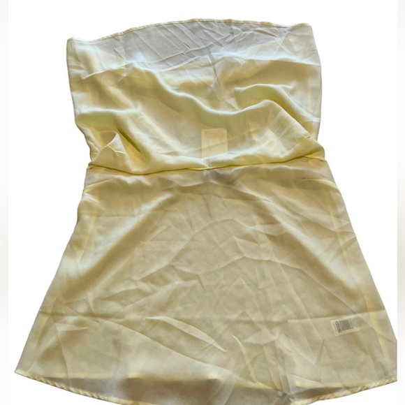 NWT ASOS Maternity Eco Swing Double Layer Cami Pastel Yellow Tank Top Size 12 - Picture 9 of 11